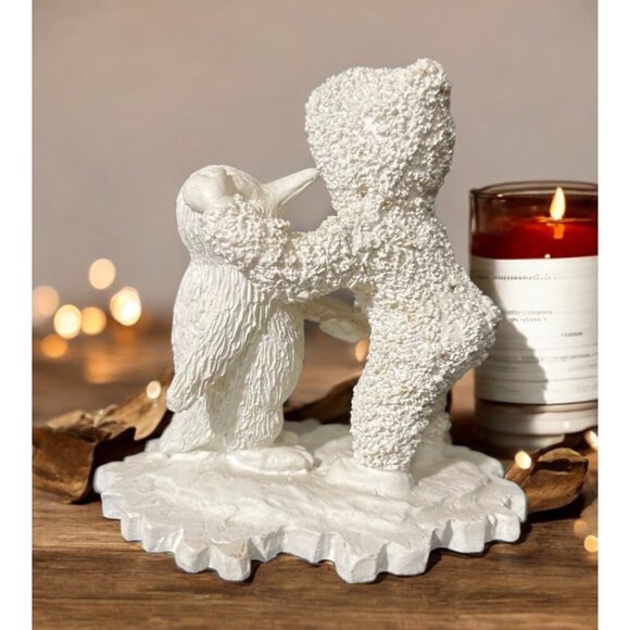 Vintage Snow Buddies Girl with Penguin Figurine - Picture 4 of 7